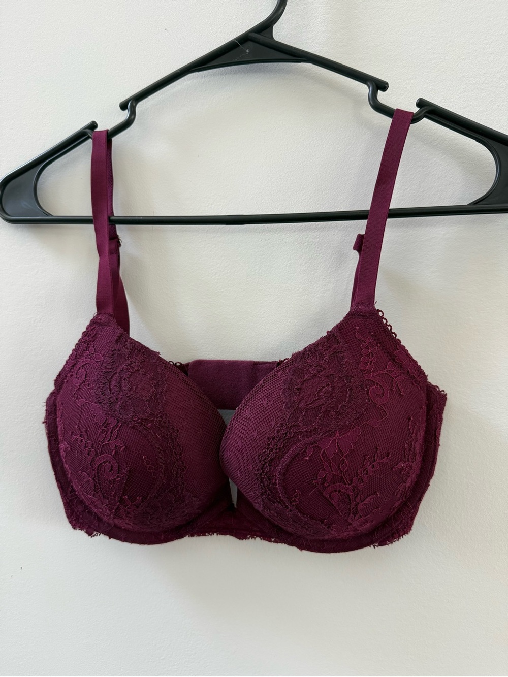 Victoria's Secret Deep Plum Lace Push-Up Bra